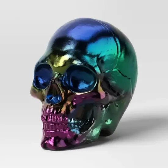 Plastic Electroplating Slick Finish Skull-Oil Figurine - Hyde and EEK! Boutique&trade; image {2}
