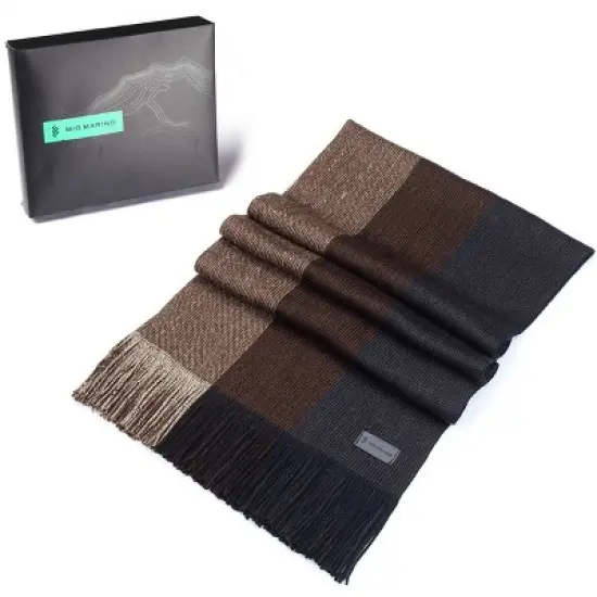 Mio Marino | King Striped Knit Scarf image {5}