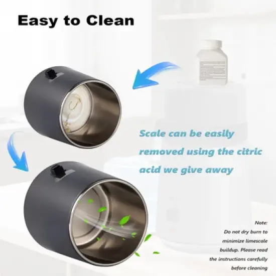 ROVSUN 1.1 Gallon or 4L Stainless Steel Water Distiller, Flame Retardant Material, BPA Free Container & Stainless Steel Interior, Gray, 750W image {3}