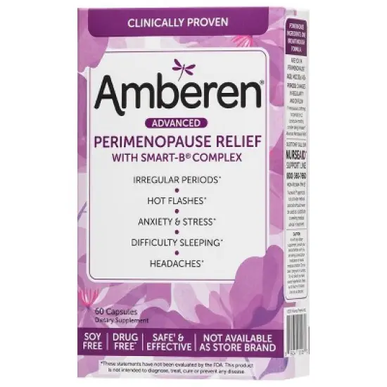 Amberen Perimenopause Dietary Supplements Capsules - 60ct image {3}