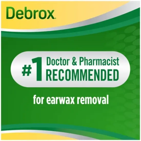 Debrox Earwax Removal Kit with Ear Drops & Bulb Ear Syringe - 0.5 fl oz image {2}
