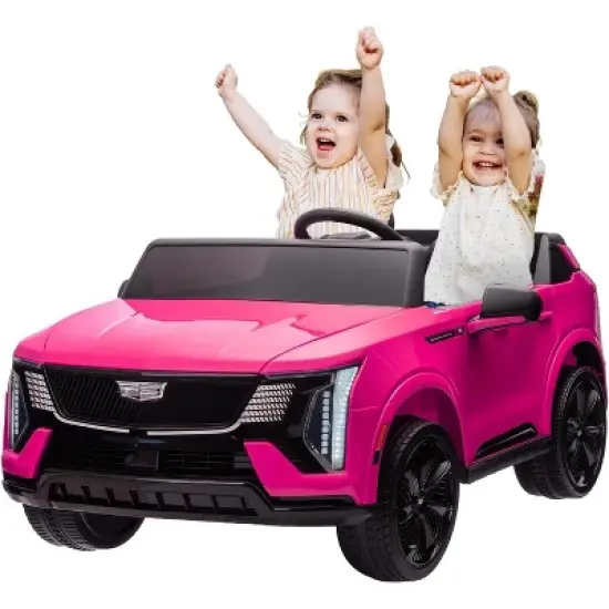Ride on Car for Kids, 2 Seater 24V Licensed Cadillac Electric Car Toy Toddlers Battery Powered Ride on Truck image {9}