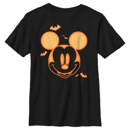 Boy's Husky Mickey & Friends Pumpkin Halloween Face image {2}