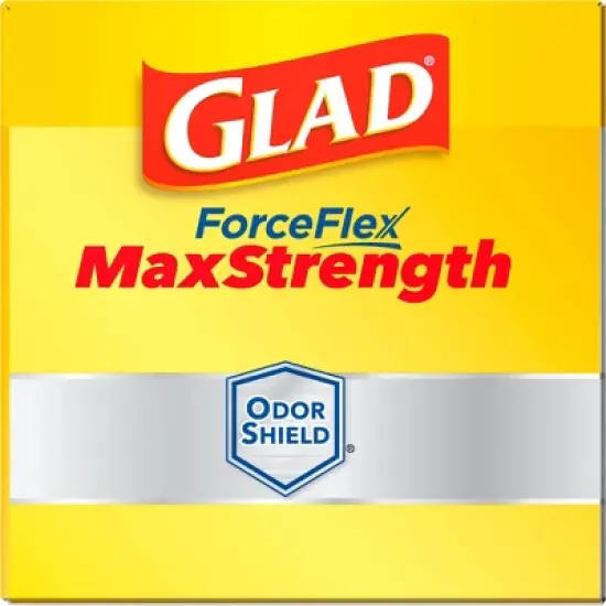 Glad ForceFlex MaxStrength Drawstring Odor Shield Trash Bags - 13gal - 45ct image {16}