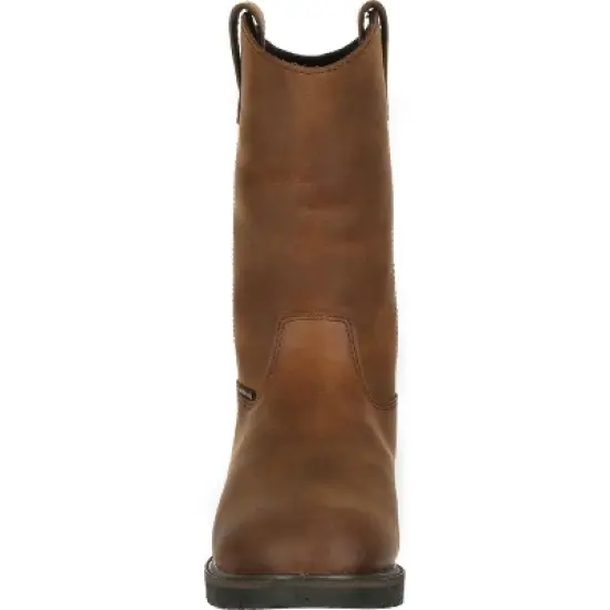 Men's Brown Georgia Boot Suspension System Waterproof Wellington Work Boot Size 10.5(Wide) image {2}