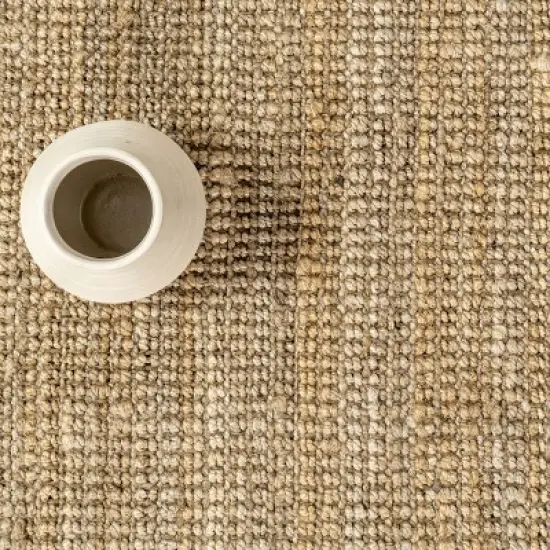 nuLOOM Ashli Solid Farmhouse Jute Area Rug image {5}