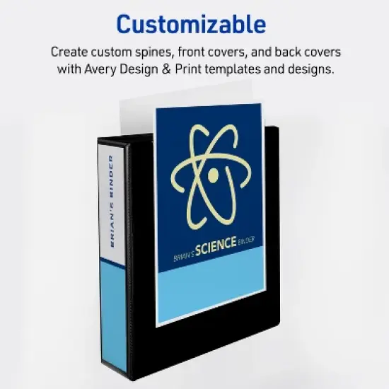 Avery Durable View 2" Binder, Dark Blue Binder (17034) image {4}