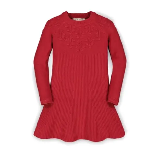 Hope & Henry Girls' Organic Cotton Skater Sweater Dress, Toddler image {7}