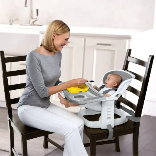 Ingenuity SmartClean ChairMate Toddler Booster Seat- Slate image {4}
