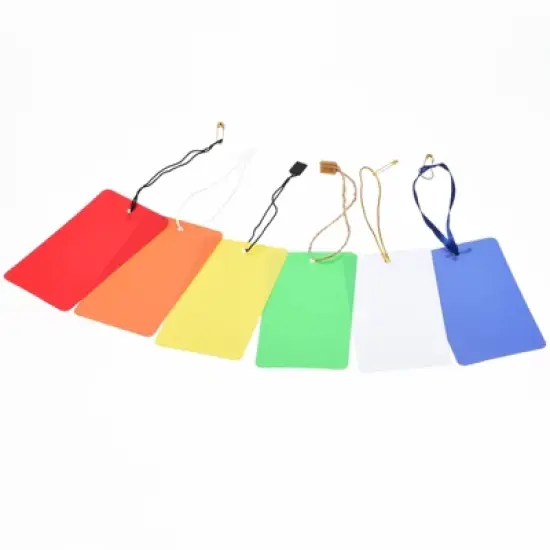 Unique Bargains Blank Waterproof Outdoor Eyelet Hole Plastic Shipping Tags 50 Pcs image {3}