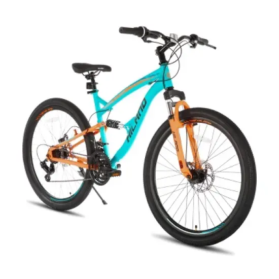 HILAND Full Suspension 26 Inch Men's Mountain Bike, 21-Speed, Adult MTB for Men & Women image {11}