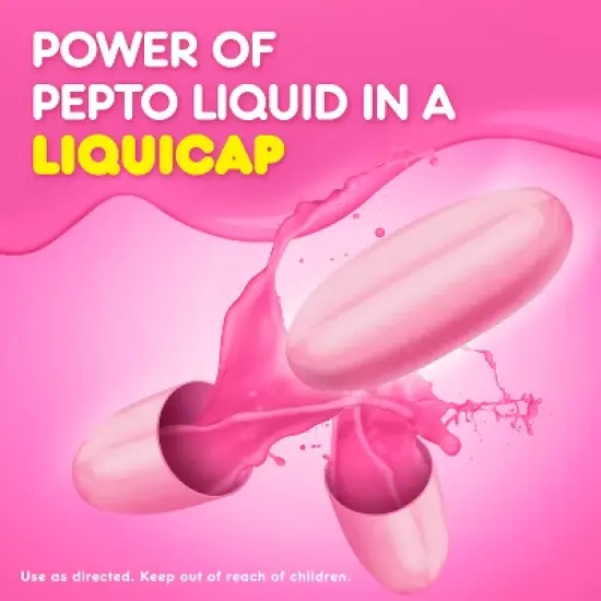 Pepto-Bismol 5 Symptom Stomach Relief - Liquicaps image {3}