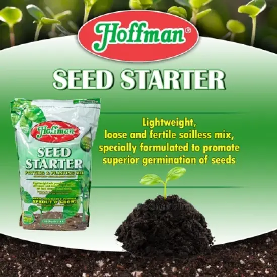 Hoffman Seed Starter Potting & Planting Mix with Wetting Agent for Moisture Retention image {2}
