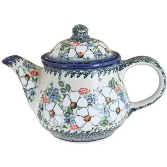 Blue Rose Polish Pottery CZ01 Galia Teapot image {7}