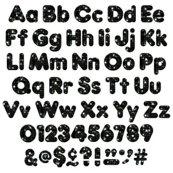TREND Black Sparkle 4" Casual Combo Ready Letters&reg; image {2}
