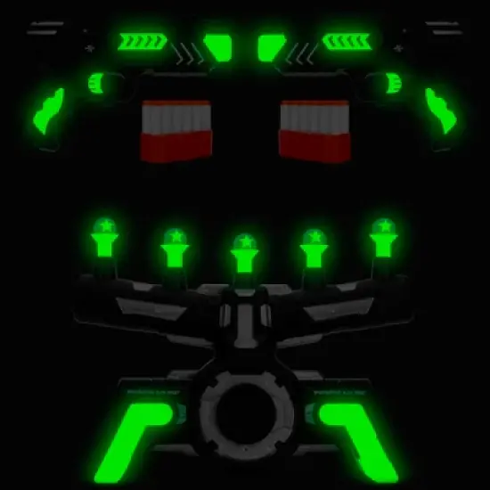 Best Choice Products Floating Target Practice Game Set w/ 2 Glow-in-the-Dark Foam Dart Blasters, 24 Darts & Dart Holders image {4}