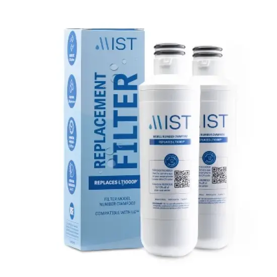 Mist LT1000P Water Filter Replacement, Compatible with: LG ADQ747935, LMXS28626D, Kenmore 46-9980, 2 Pack image {3}