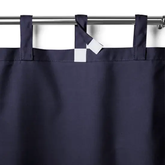 Matine Solid Tab Top Indoor/Outdoor Single Window Curtain for Patio, Pergola, Porch, Cabana, Deck, Lanai - Elrene Home Fashions image {1}