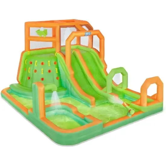 Sunny & Fun Mega Inflatable Kids Backyard Water Slide Park image {8}