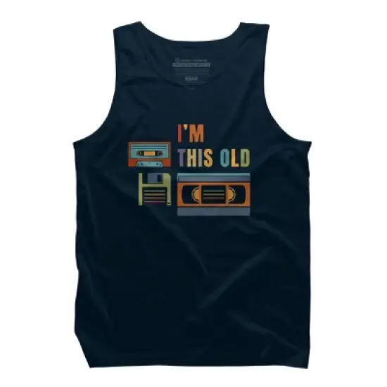 Men's Design By Humans I'm this old - Old data storage media By DsgnCraft Tank Top image {6}