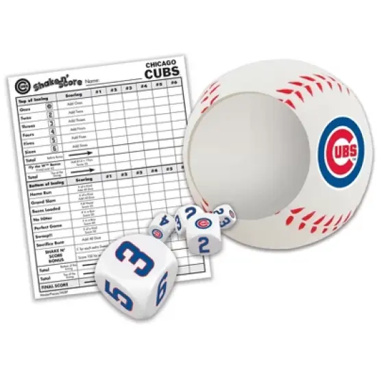 MasterPieces Officially Licsenced MLB Chicago Cubs Shake N' Score Dice Game for Age 6 and Up image {2}