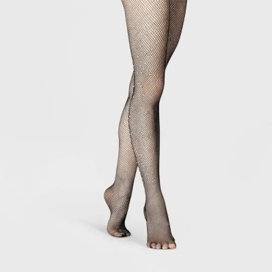 Women's Jewel Fishnet Tights - A New Day&trade; Black image {2}