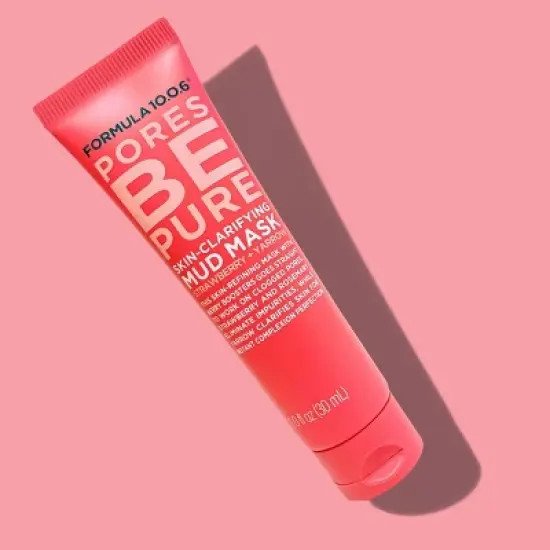 Formula 10.0.6 Clarifying Mud Mask - Strawberry Yarrow - 1oz image {4}
