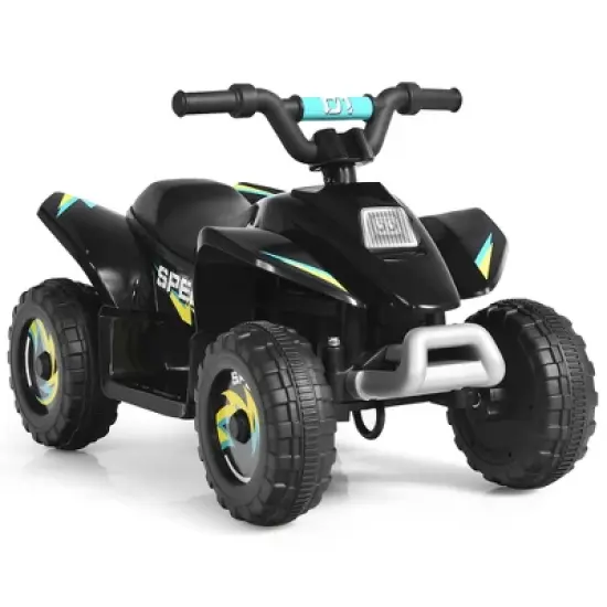 Costway 6V Kids Electric Quad ATV 4 Wheels Ride On Toy Toddlers Forward&Reverse White\Black\Blue\Red image {10}