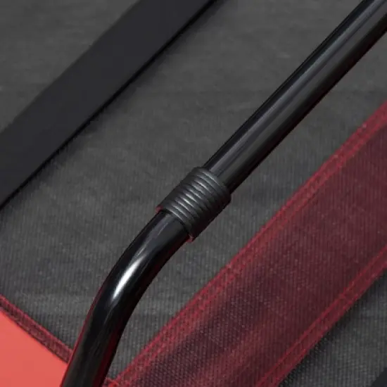 PawHut 48" x 36" Elevated Breathable Dog Bed Portable Pet Cot w/ Carry Bag Metal Frame Breathable Mesh Indoor and Outdoor image {4}