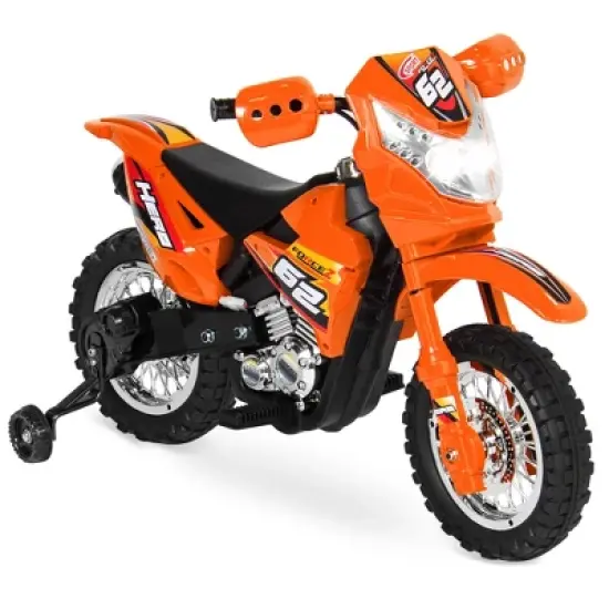 Best Choice Products 6V Kids Electric Battery Powered Ride On Motorcycle w/ Training Wheels, Lights, Music image {11}