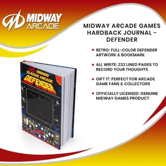 Crowded Coop, LLC Midway Arcade Games Hardback Journal - Defender image {6}