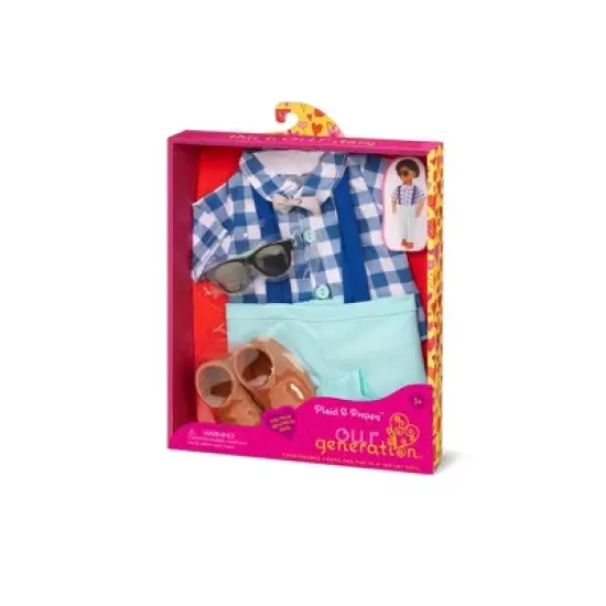 Our Generation Plaid & Preppy School Outfit for 18" Dolls image {4}