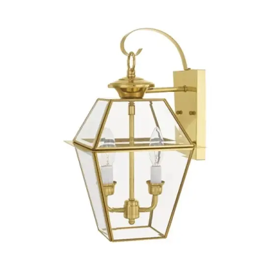 Livex Lighting Westover 2 - Light Wall Light in  Polished Brass image {3}
