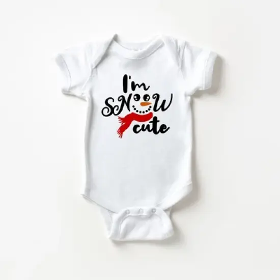 The Juniper Shop I'm Snow Cute Baby Bodysuit image {4}
