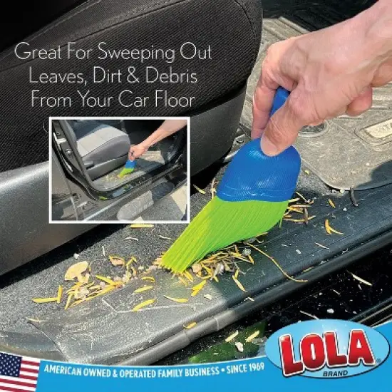 Lola Products Whisk Broom, Hand Brush, Durable Bristles, Whisks Away Dirt & Debris, Compact, Hang Hole for Easy Storage, Indoor/Outdoor, 72 Pack image {2}