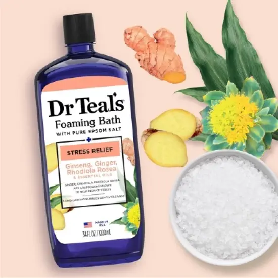 Dr Teal's Stress Relief Essential Oils Foaming Bath Soak - 34oz image {4}