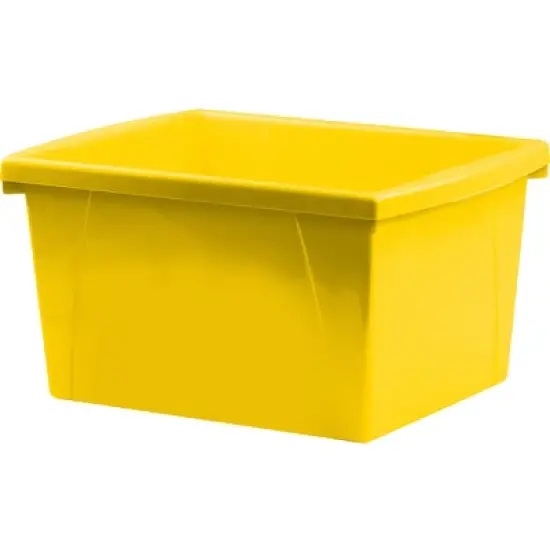 Storex 4 Gallon Storage Bin, Yellow image {9}