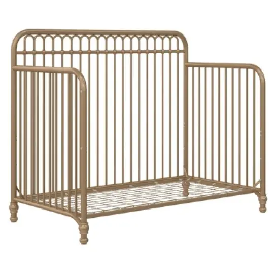 Room & Joy Luna 3-in-1 Convertible Metal Crib JMPA Certified - Gold image {3}