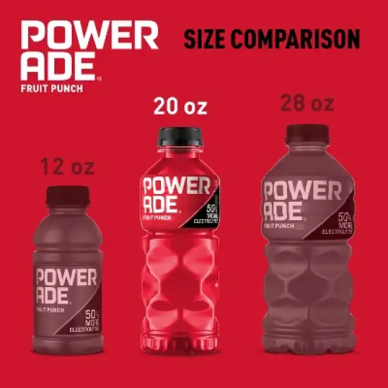 POWERADE Fruit Punch Sports Drink - 20 fl oz Bottle image {3}