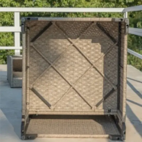 9-Piece Modular Wicker Patio Sofa Set with Coffee Table and Cushions, Outdoor Conversation Furniture for Backyard or Garden - The Pop Home image {4}