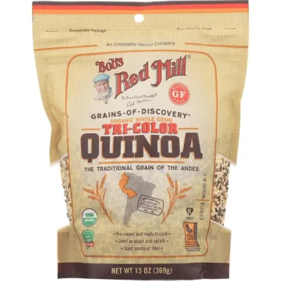 Bob's Red Mill Organic Whole Grain Tri-Color Quinoa image {1}