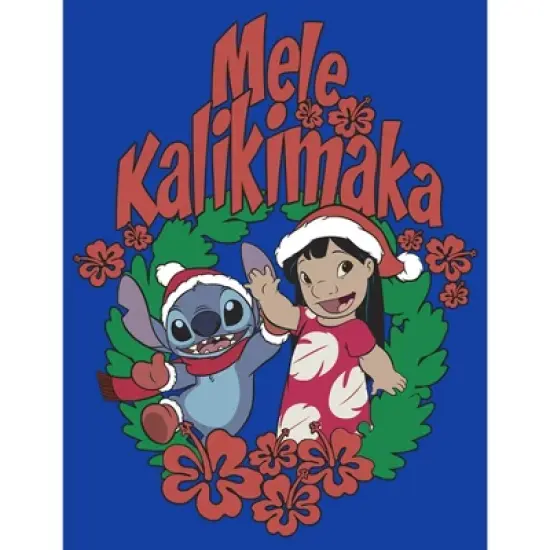 Men's Lilo & Stitch Mele Kalikimaka Christmas T-Shirt image {1}