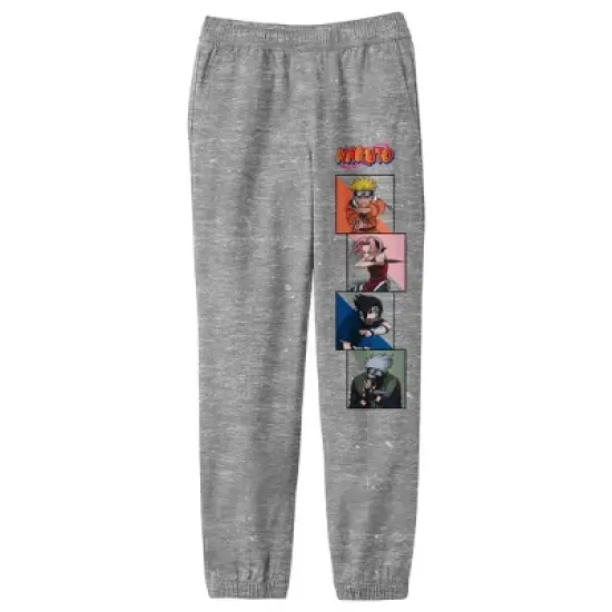Naruto Classic Characters Youth Heather Gray Graphic Sweats image {3}