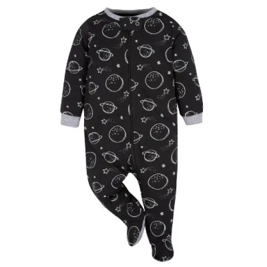 Gerber Baby Boys' Long Sleeve Sleep 'N Plays - 4-Pack image {1}