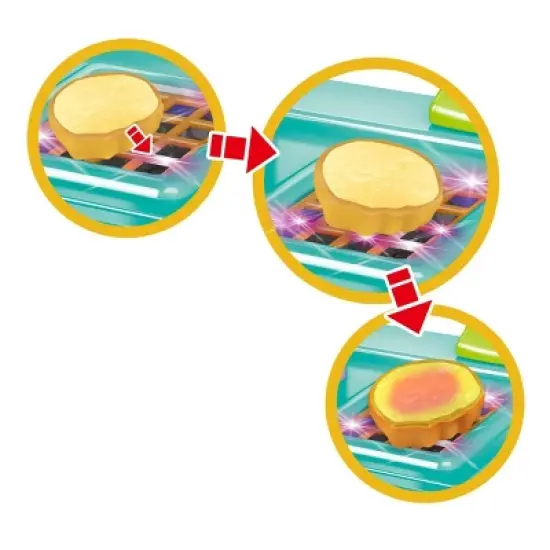 Insten Mini Play Kitchen Set for Kids Toddlers, Pretend Cooking Playset, 7 x 9 x 12.5 in image {4}