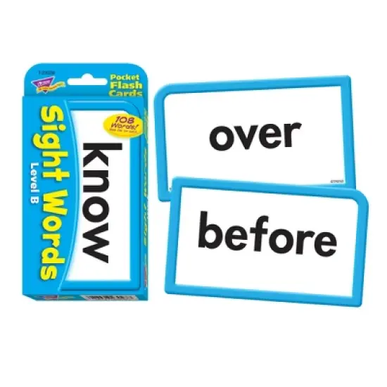 TREND Sight Words � Level B Pocket Flash Cards image {1}