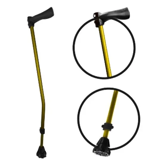 Luupatchy Cyclone Cane - Lightweight All-Terrain Walking Aid for Hiking & Travel, Adjustable, Waterproof, V-Tec Grip for Comfort & Stability image {12}
