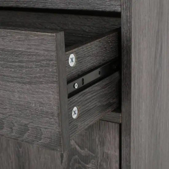 67.25" Gallatin Contemporary Cube Unit Bookcase Dark Gray - Christopher Knight Home image {2}
