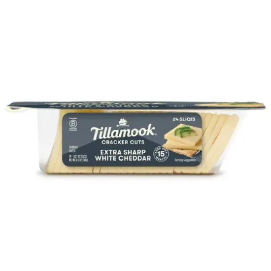 Tillamook Extra Sharp White Cheddar Cracker Cut Cheese - 6.5oz/24 slices image {7}