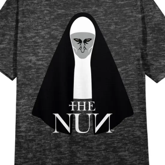 The Nun Logo Crew Neck Short Sleeve Charcoal Heather Women's Night Shirt image {1}